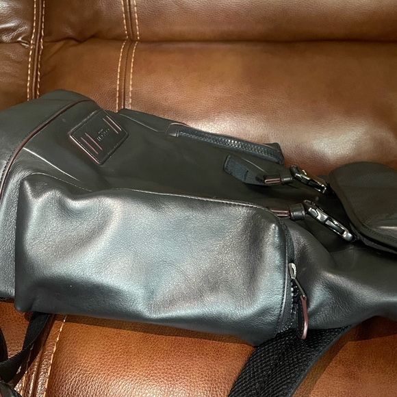 Coach Black Leather Urban Backpack - Picture 4 of 10